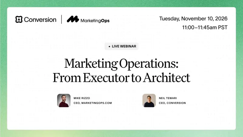 Marketing Operations: From Executor to Architect
