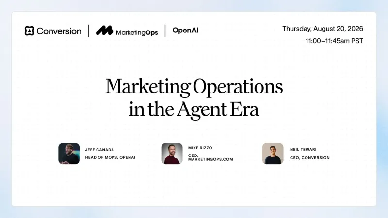 Live Panel: Marketing Operations in the Agent Era