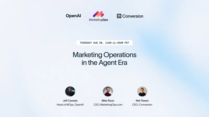 Live Panel: Marketing Operations in the Agent Era